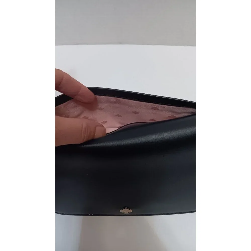 Kate Spade Black Leather Classic Open Large Designer Wallet - Picture 4 of 7